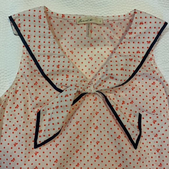 Boutique Polka Dot Sailor Top - Picture 2 of 6